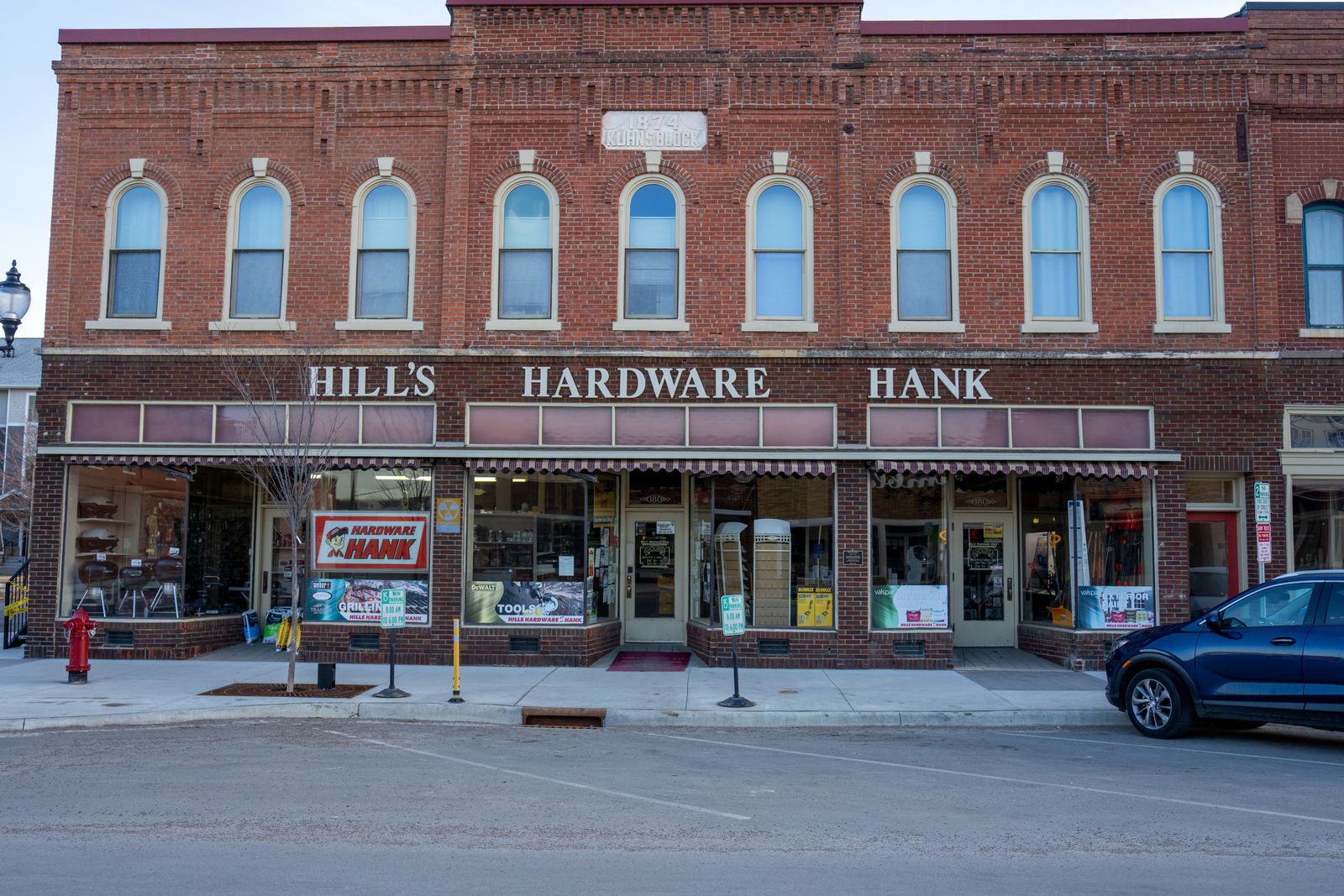 A local storefront on a small-town street